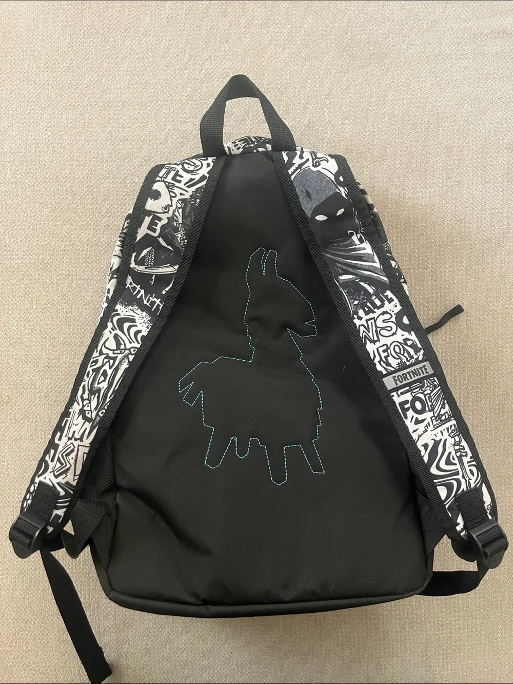 Fortnite Kids Black & White Graphic Backpack